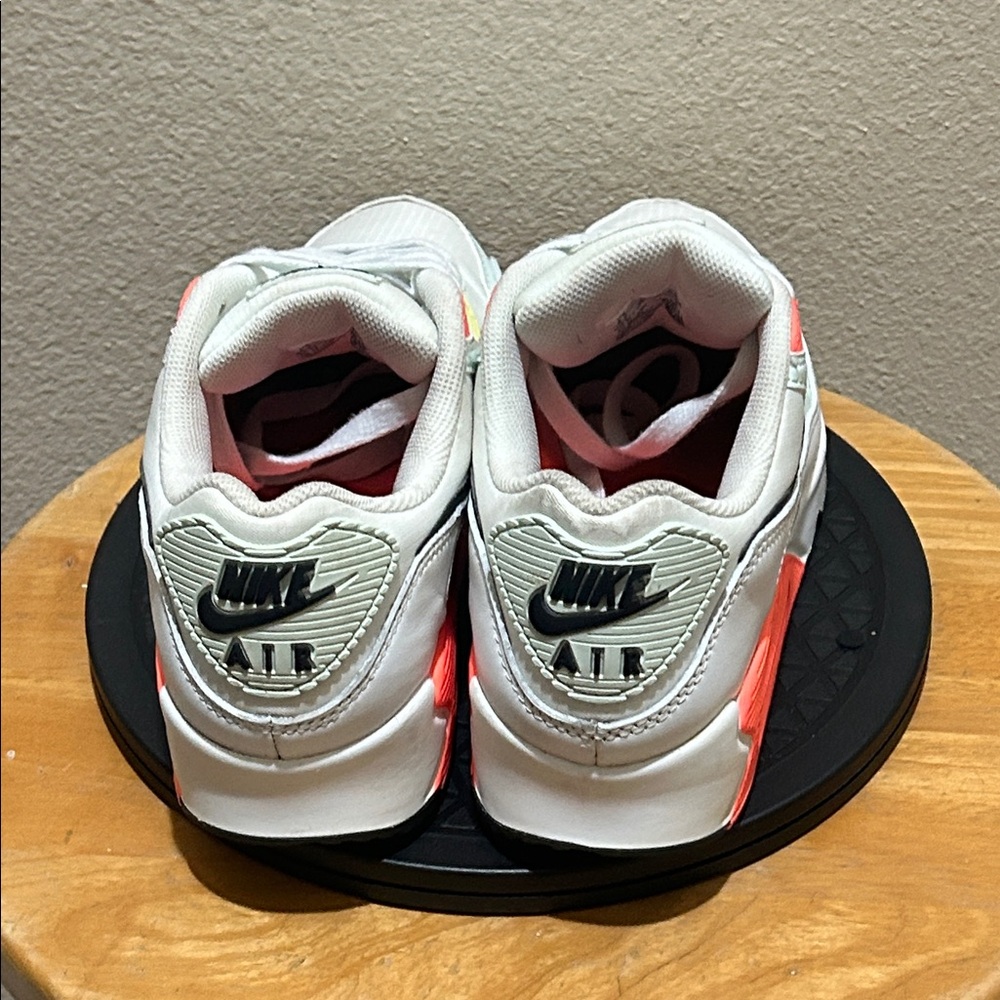Nike Air Max 90 White Barely Green Bright Mango 🥭 - Picture 4 of 6